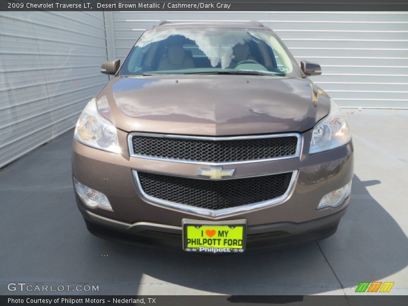 Desert Brown Metallic / Cashmere/Dark Gray 2009 Chevrolet Traverse LT