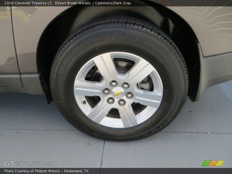 Desert Brown Metallic / Cashmere/Dark Gray 2009 Chevrolet Traverse LT