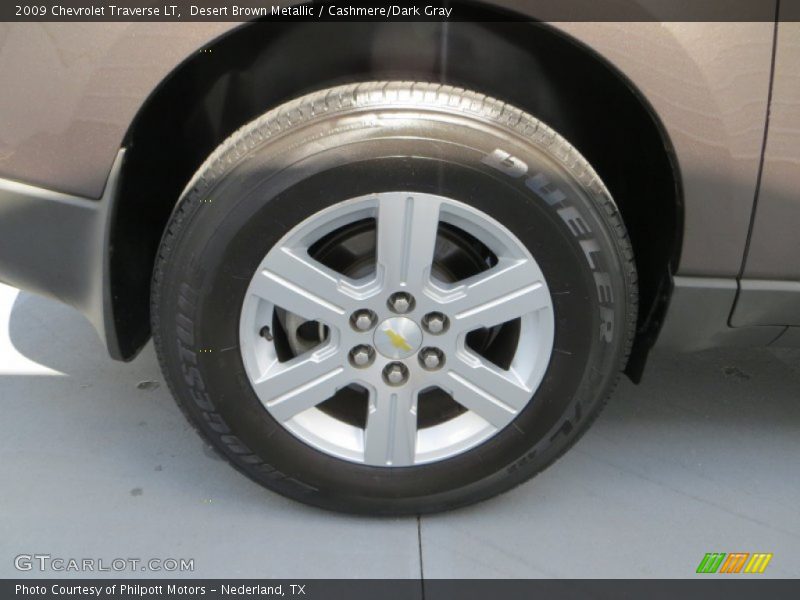 Desert Brown Metallic / Cashmere/Dark Gray 2009 Chevrolet Traverse LT