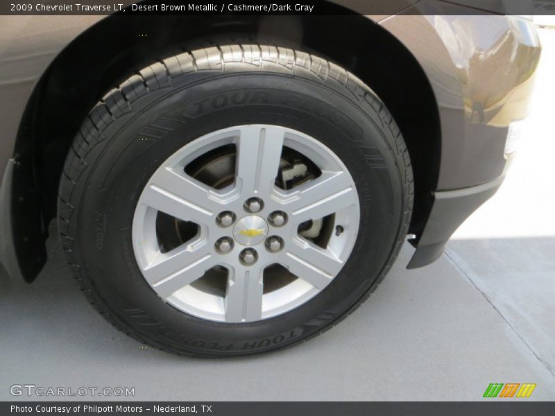 Desert Brown Metallic / Cashmere/Dark Gray 2009 Chevrolet Traverse LT