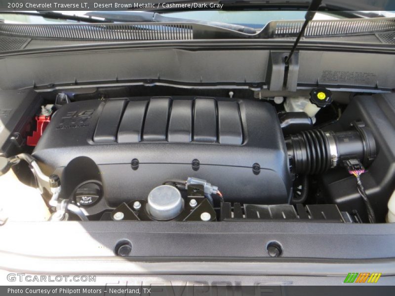 Desert Brown Metallic / Cashmere/Dark Gray 2009 Chevrolet Traverse LT