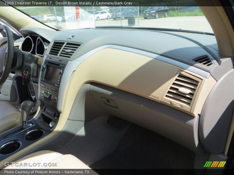 Desert Brown Metallic / Cashmere/Dark Gray 2009 Chevrolet Traverse LT