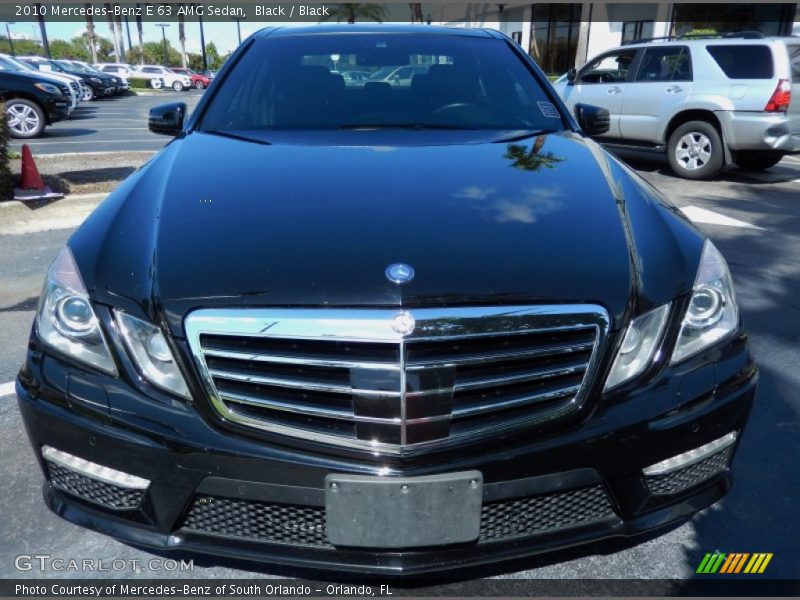 Black / Black 2010 Mercedes-Benz E 63 AMG Sedan