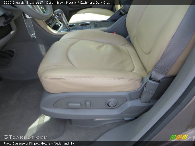 Desert Brown Metallic / Cashmere/Dark Gray 2009 Chevrolet Traverse LT
