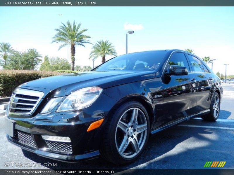 Black / Black 2010 Mercedes-Benz E 63 AMG Sedan