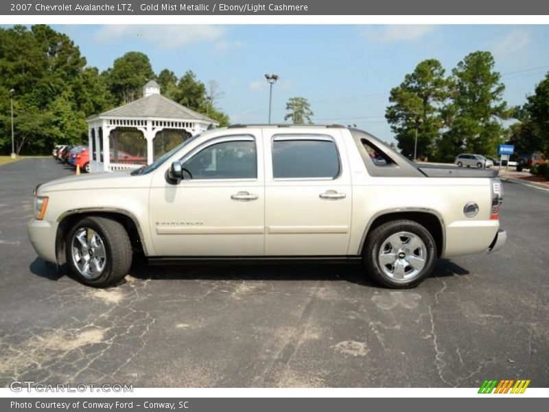 Gold Mist Metallic / Ebony/Light Cashmere 2007 Chevrolet Avalanche LTZ