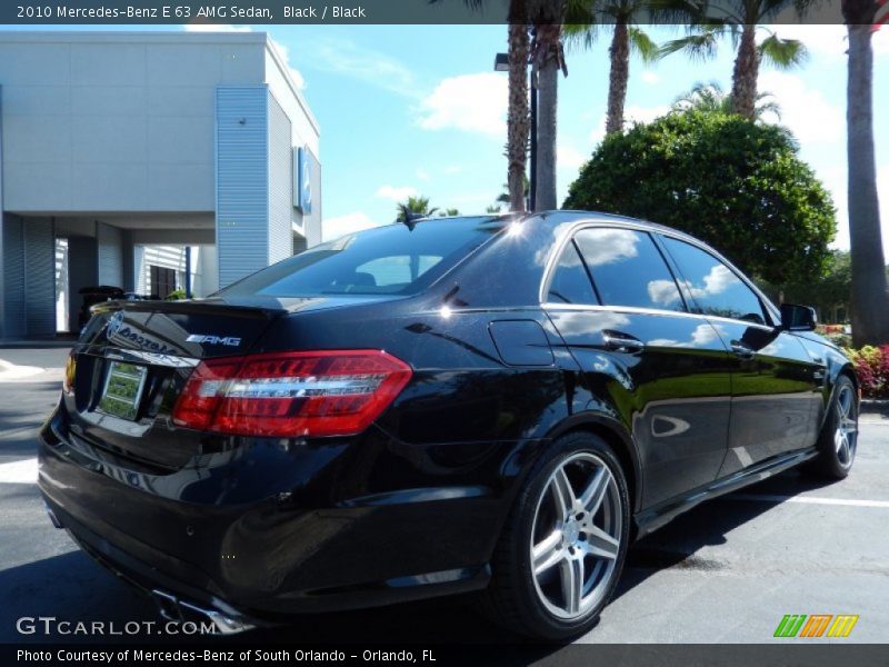 Black / Black 2010 Mercedes-Benz E 63 AMG Sedan