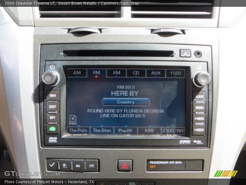 Desert Brown Metallic / Cashmere/Dark Gray 2009 Chevrolet Traverse LT