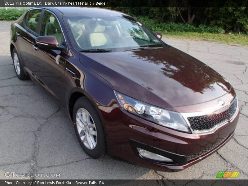 Dark Cherry Pearl Metallic / Beige 2013 Kia Optima LX