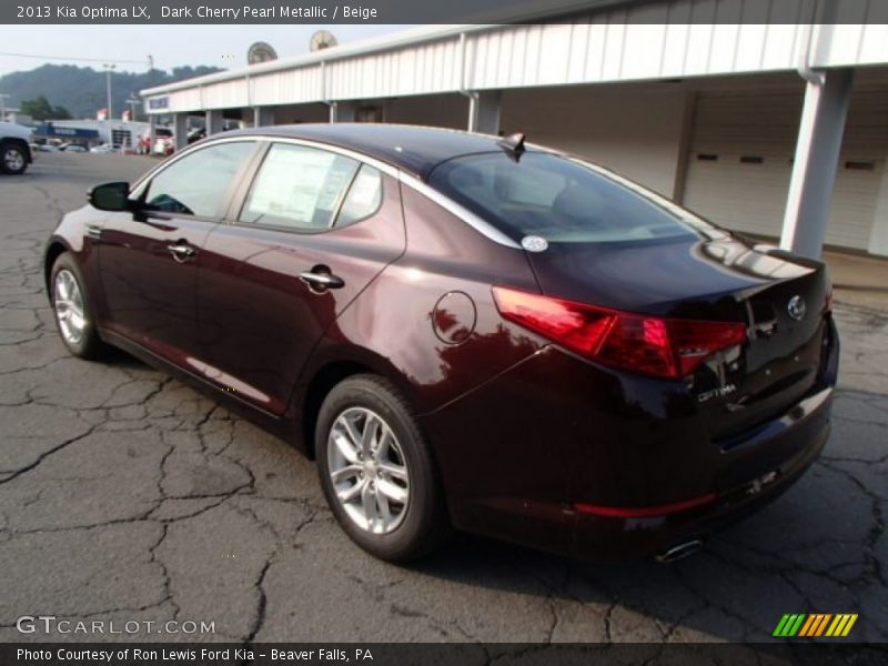 Dark Cherry Pearl Metallic / Beige 2013 Kia Optima LX