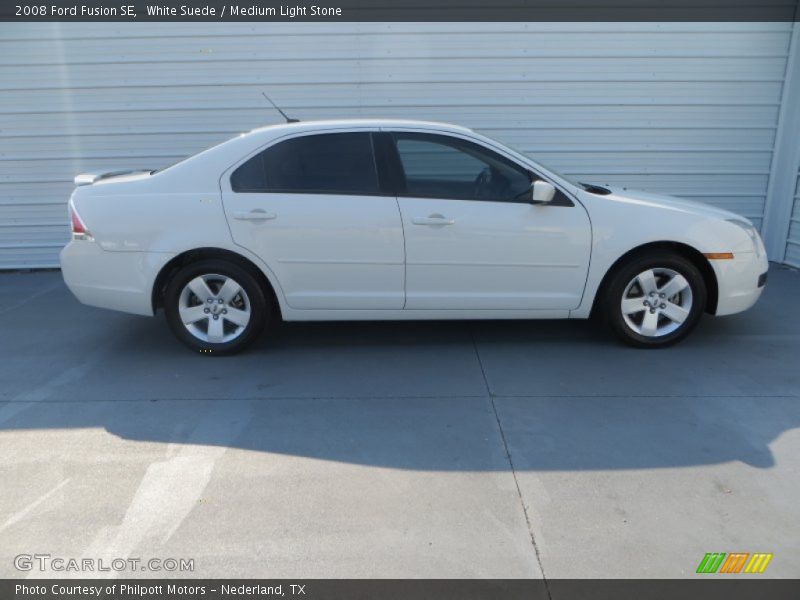 White Suede / Medium Light Stone 2008 Ford Fusion SE