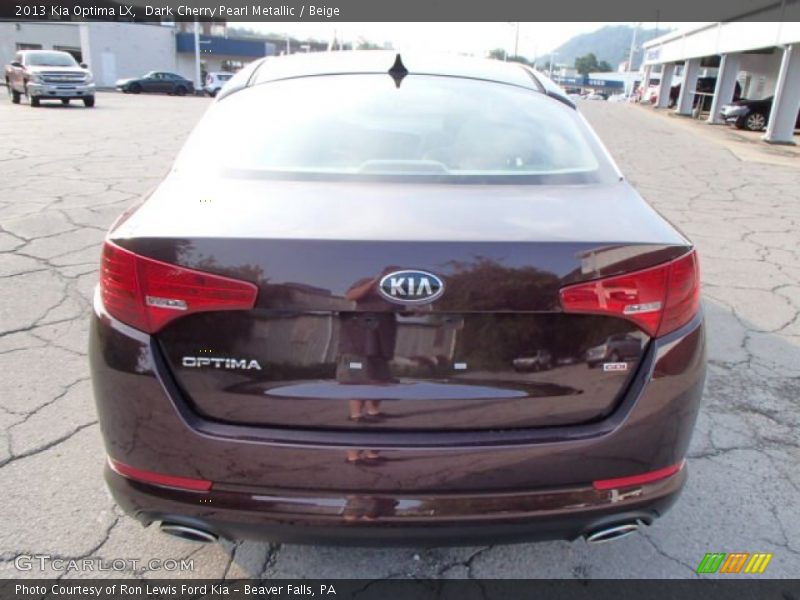 Dark Cherry Pearl Metallic / Beige 2013 Kia Optima LX