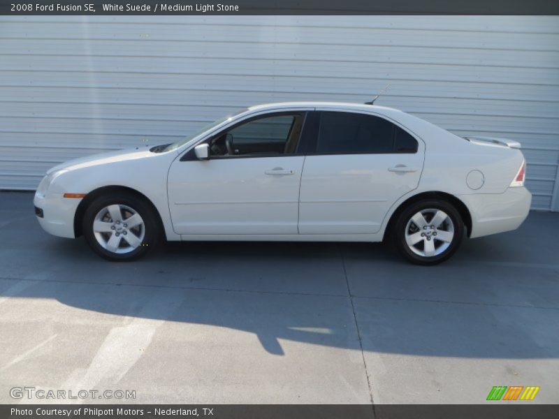 White Suede / Medium Light Stone 2008 Ford Fusion SE