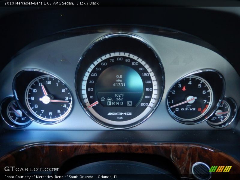 Black / Black 2010 Mercedes-Benz E 63 AMG Sedan