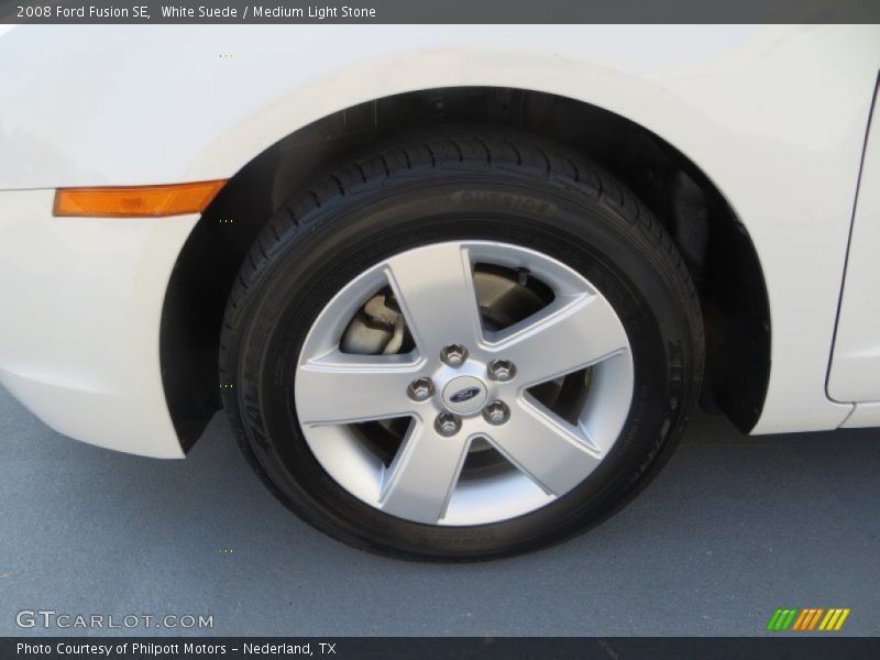 White Suede / Medium Light Stone 2008 Ford Fusion SE