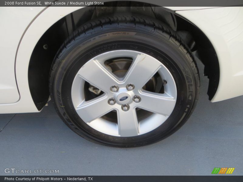 White Suede / Medium Light Stone 2008 Ford Fusion SE