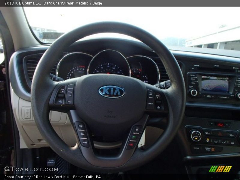 Dark Cherry Pearl Metallic / Beige 2013 Kia Optima LX