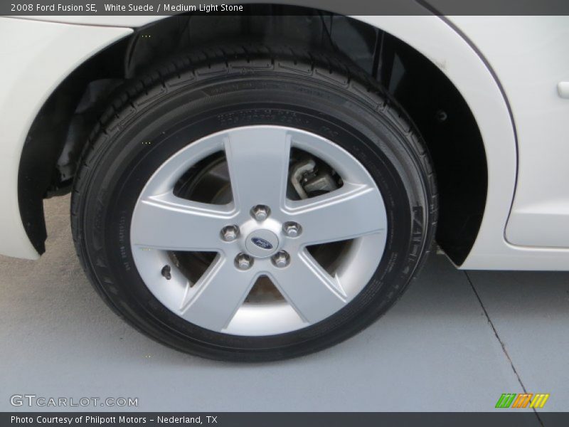 White Suede / Medium Light Stone 2008 Ford Fusion SE