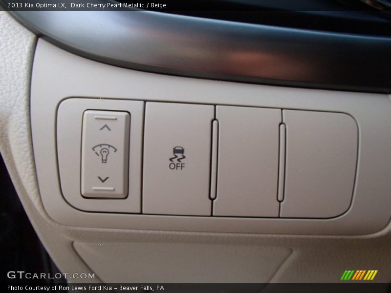 Dark Cherry Pearl Metallic / Beige 2013 Kia Optima LX