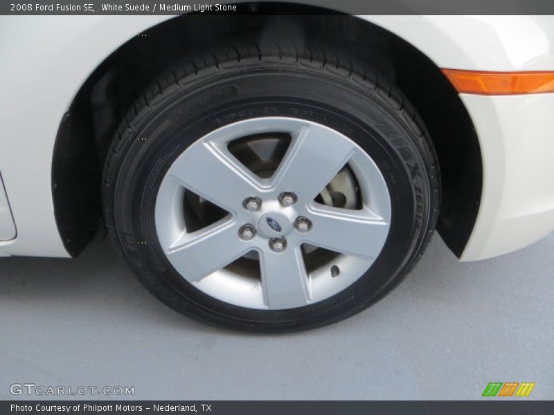 White Suede / Medium Light Stone 2008 Ford Fusion SE