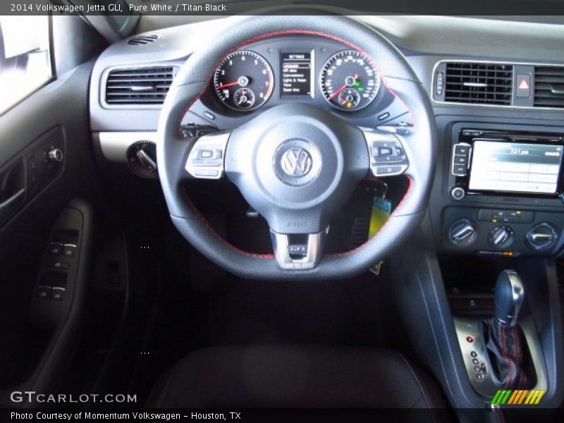 Pure White / Titan Black 2014 Volkswagen Jetta GLI