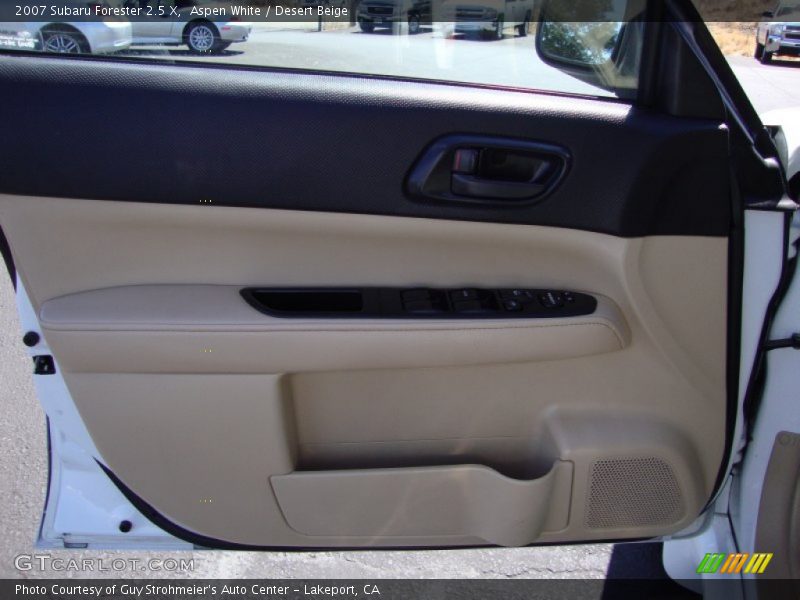 Aspen White / Desert Beige 2007 Subaru Forester 2.5 X