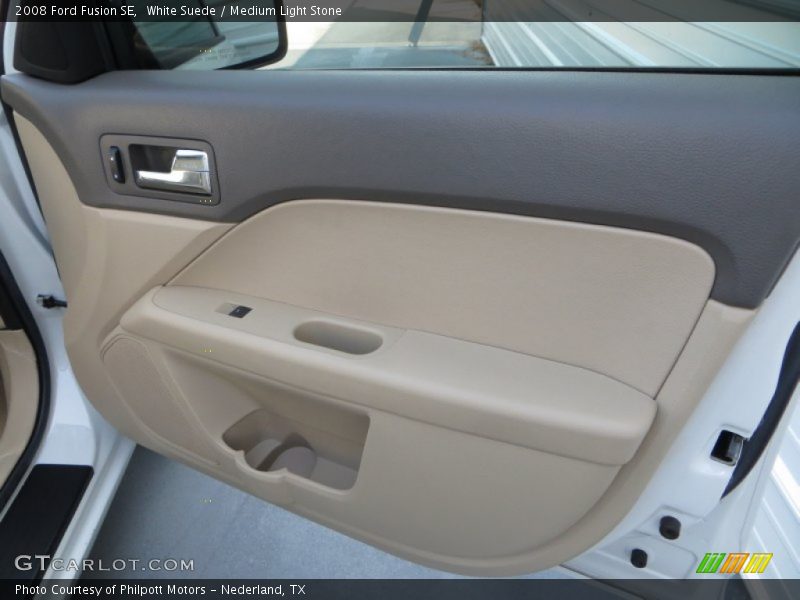 White Suede / Medium Light Stone 2008 Ford Fusion SE