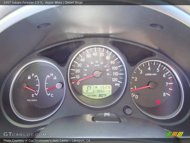 Aspen White / Desert Beige 2007 Subaru Forester 2.5 X