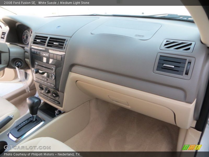 White Suede / Medium Light Stone 2008 Ford Fusion SE