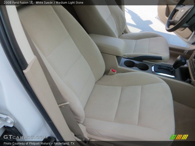 White Suede / Medium Light Stone 2008 Ford Fusion SE