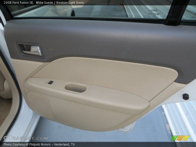 White Suede / Medium Light Stone 2008 Ford Fusion SE