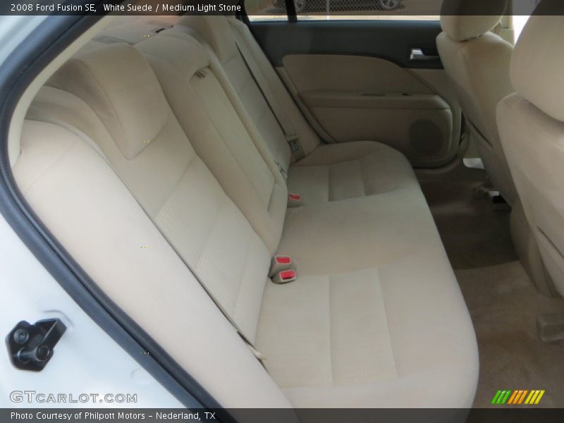White Suede / Medium Light Stone 2008 Ford Fusion SE