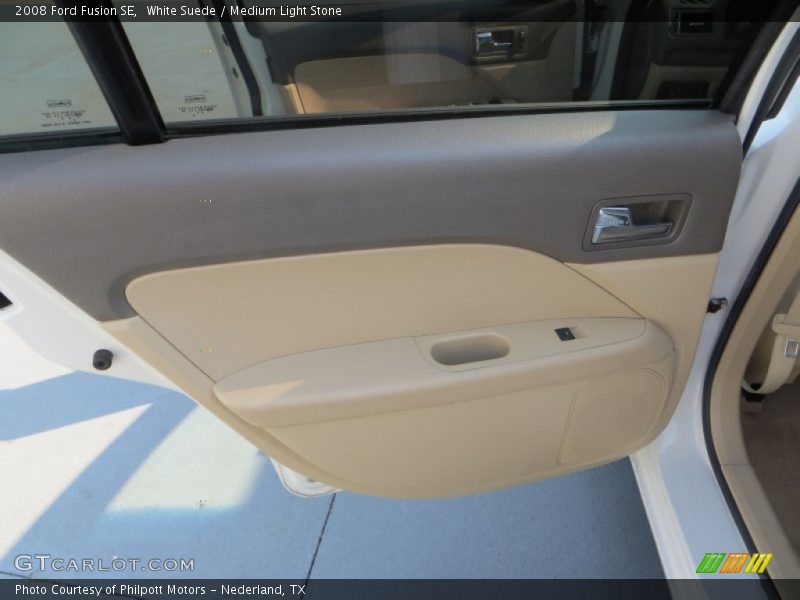 White Suede / Medium Light Stone 2008 Ford Fusion SE