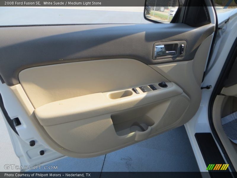 White Suede / Medium Light Stone 2008 Ford Fusion SE