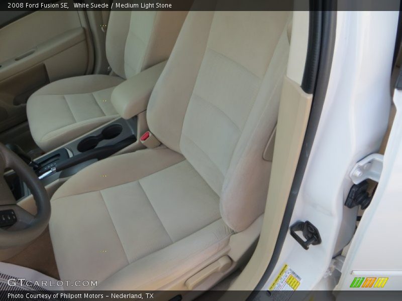 White Suede / Medium Light Stone 2008 Ford Fusion SE