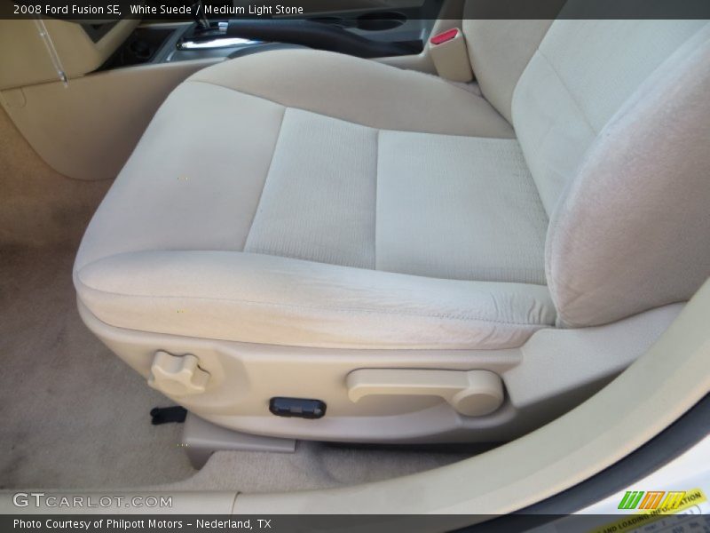 White Suede / Medium Light Stone 2008 Ford Fusion SE