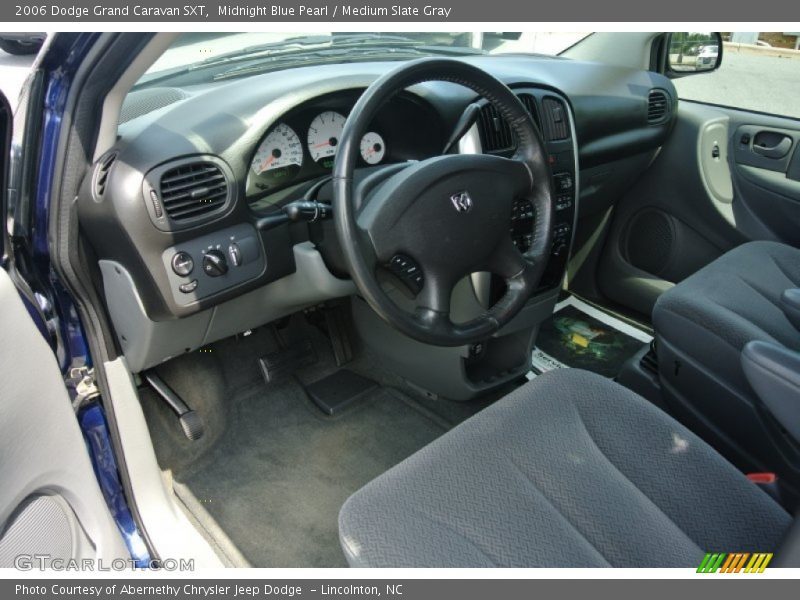 Midnight Blue Pearl / Medium Slate Gray 2006 Dodge Grand Caravan SXT