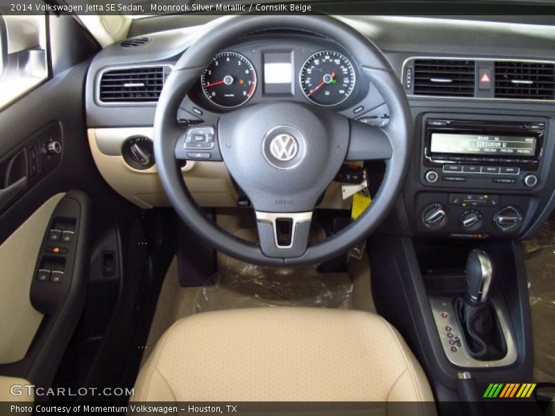 Moonrock Silver Metallic / Cornsilk Beige 2014 Volkswagen Jetta SE Sedan