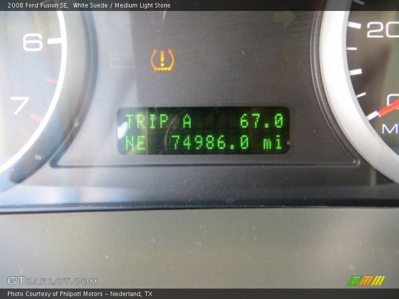 White Suede / Medium Light Stone 2008 Ford Fusion SE