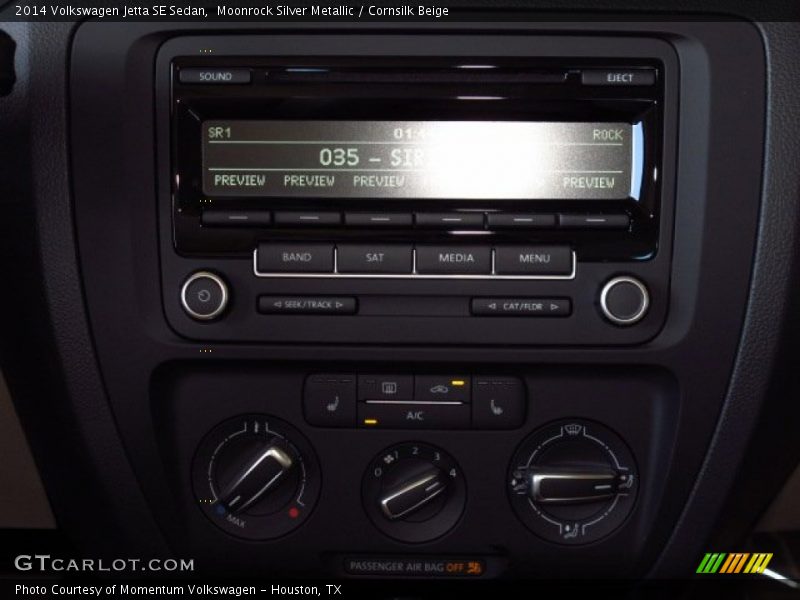 Moonrock Silver Metallic / Cornsilk Beige 2014 Volkswagen Jetta SE Sedan