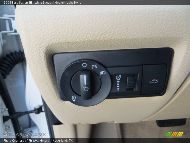 White Suede / Medium Light Stone 2008 Ford Fusion SE
