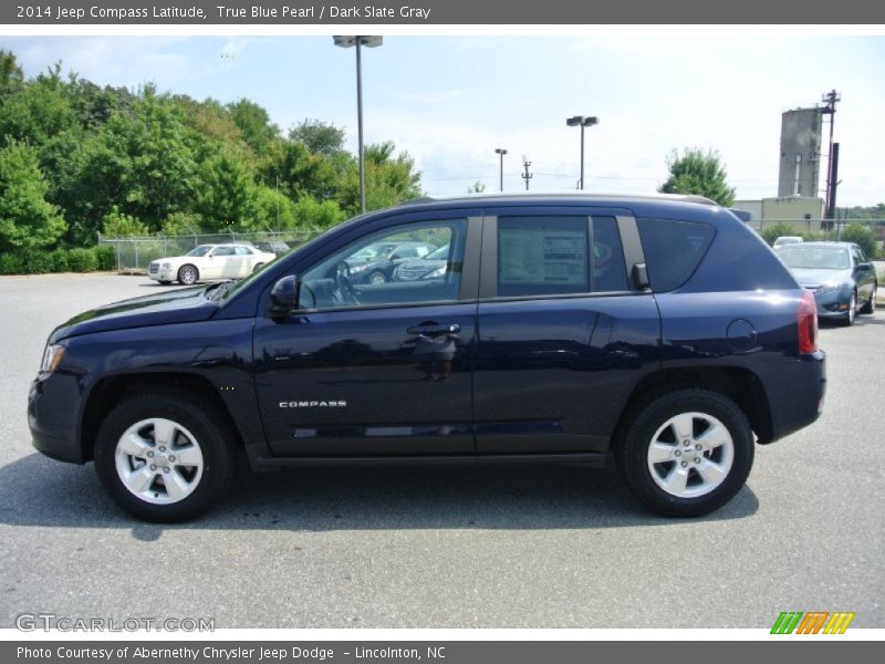 True Blue Pearl / Dark Slate Gray 2014 Jeep Compass Latitude