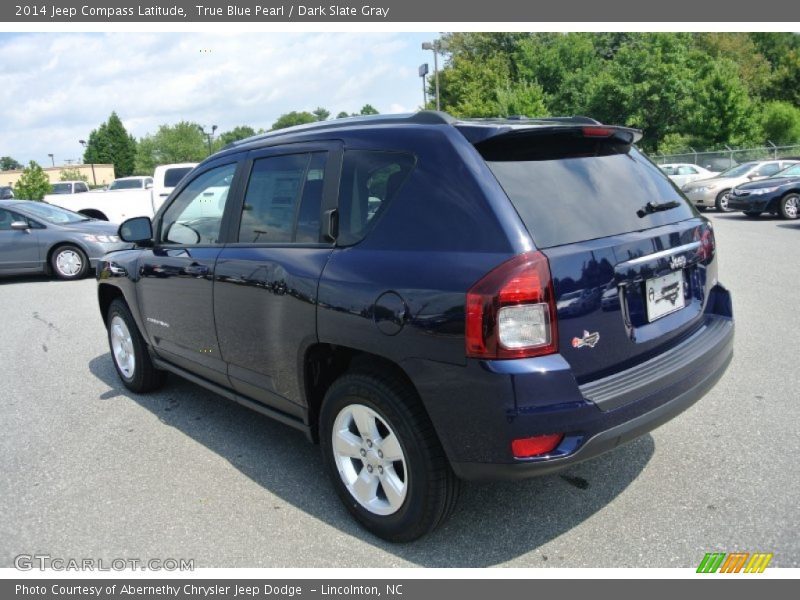 True Blue Pearl / Dark Slate Gray 2014 Jeep Compass Latitude