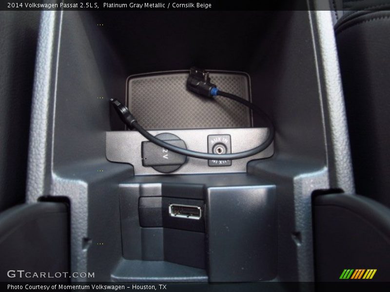 Platinum Gray Metallic / Cornsilk Beige 2014 Volkswagen Passat 2.5L S
