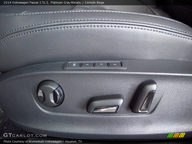 Platinum Gray Metallic / Cornsilk Beige 2014 Volkswagen Passat 2.5L S