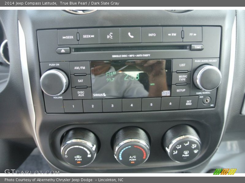 True Blue Pearl / Dark Slate Gray 2014 Jeep Compass Latitude