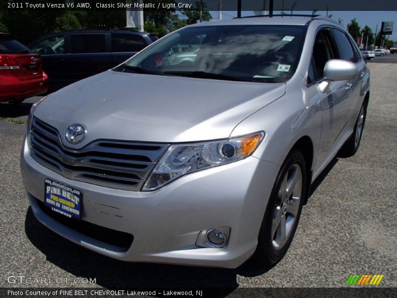 Classic Silver Metallic / Light Gray 2011 Toyota Venza V6 AWD