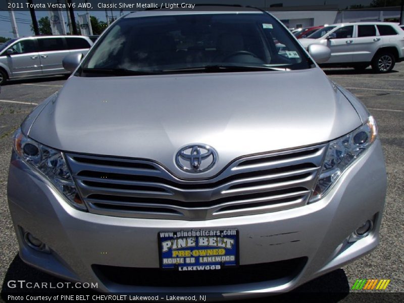 Classic Silver Metallic / Light Gray 2011 Toyota Venza V6 AWD