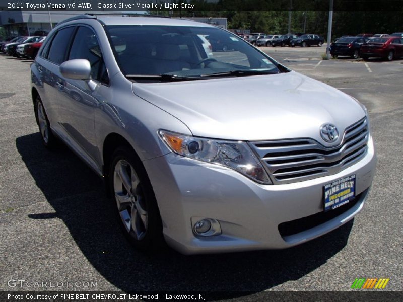 Classic Silver Metallic / Light Gray 2011 Toyota Venza V6 AWD