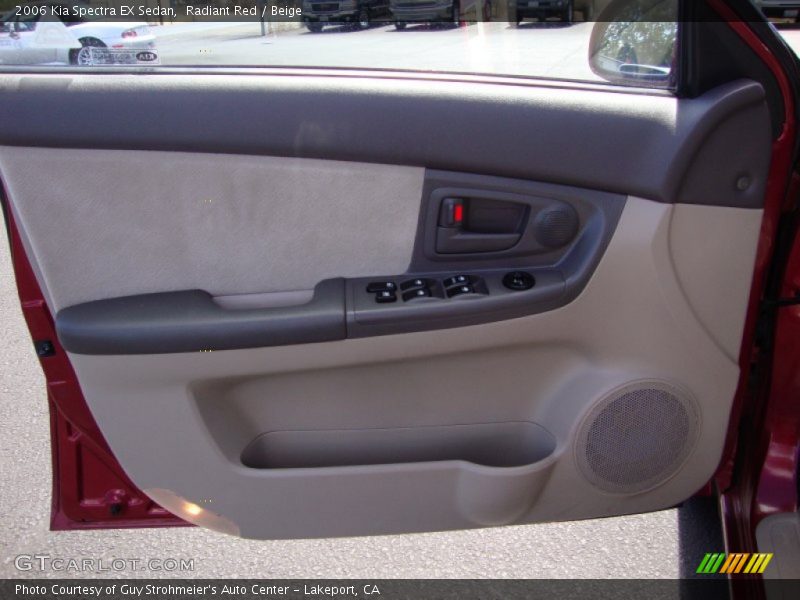 Radiant Red / Beige 2006 Kia Spectra EX Sedan